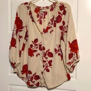 Lightweight  Button-down Blouse